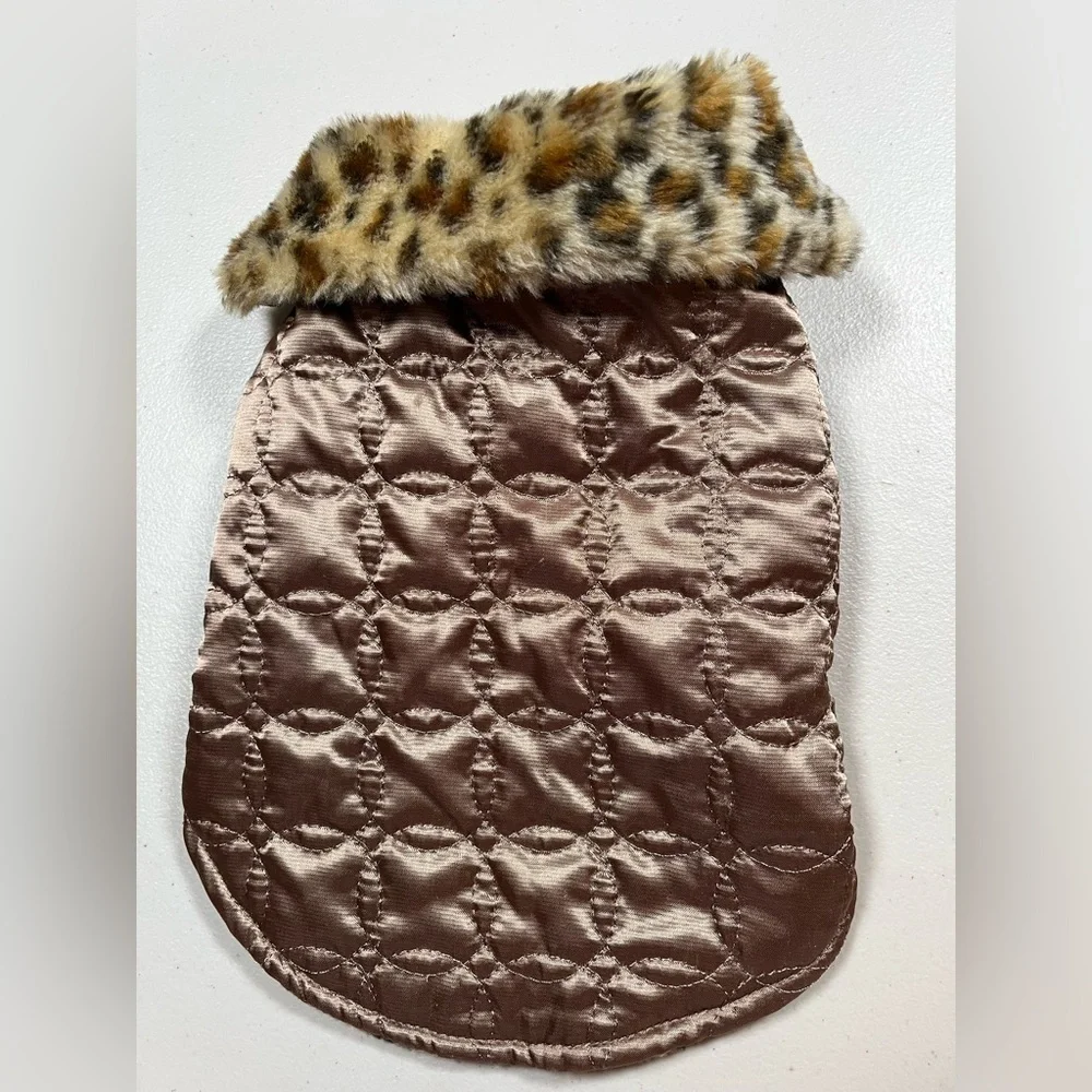 Top Paw Leopard Print Dog Coat